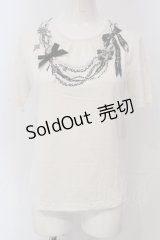 INGEBORG / ネックレスプリントTシャツ 9 オフシロ O-25-05-22-073-LO-TS-IG-OS