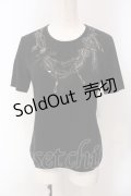 INGEBORG / ネックレスプリントTシャツ 9 クロ O-25-05-22-074-LO-TS-IG-OS