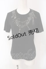 INGEBORG / ネックレスプリントTシャツ 9 クロ O-25-05-22-074-LO-TS-IG-OS