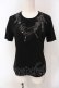 画像1: INGEBORG / ネックレスプリントTシャツ 9 クロ O-25-05-22-074-LO-TS-IG-OS (1)