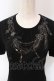画像2: INGEBORG / ネックレスプリントTシャツ 9 クロ O-25-05-22-074-LO-TS-IG-OS (2)