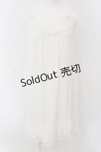 INGEBORG / レースリボンインナーチュニック  シロ O-25-05-22-075-LO-TO-IG-OS