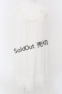 画像1: INGEBORG / レースリボンインナーチュニック  シロ O-25-05-22-075-LO-TO-IG-OS