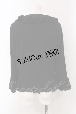 画像3: INGEBORG / 袖ローズモチーフフリルカーディガン 11 クロ O-25-05-22-080-LO-TO-IG-OS