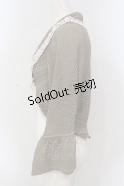 画像3: INGEBORG / 透かし編みドルマンボレロ  ベージュ O-25-05-22-084-LO-TO-IG-OS