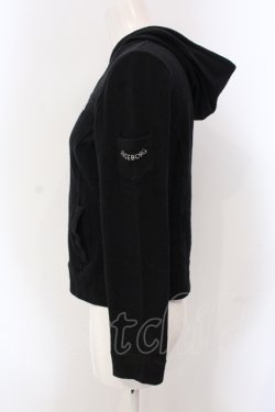 画像2: INGEBORG / カメリア刺しゅうパーカー 9 クロ O-25-05-22-085-LO-TO-IG-OS
