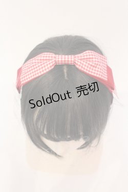 画像3: axes femme kawaii / ギンガムリボンカチューシャ  アカ O-25-05-22-007-AX-AC-OW-OS