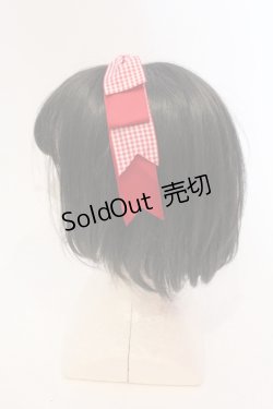 画像4: axes femme kawaii / ギンガムリボンカチューシャ  アカ O-25-05-22-007-AX-AC-OW-OS