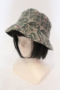 ALGONQUINS / ペイズリー柄ハット  グリーン系 O-25-05-22-008-AL-AC-OW-ZT-K007