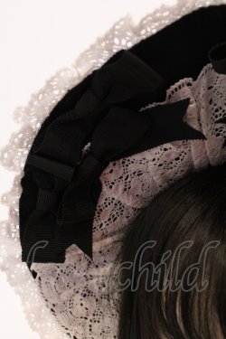 画像3: BABY,THE STARS SHINE BRIGHT / Ribbon Princess Palaceボンネット  クロ×シロ O-25-05-22-001-BA-AC-IG-OS