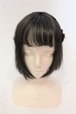 画像2: m petit by misako / NINA'sコラボ AM*NIフラワーカチューシャ  クロ O-25-05-22-009-LO-AC-IG-OS