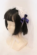 画像1: 【SALE】Angelic Pretty / シスターベールヘッドドレス  シロ O-25-05-22-011-AP-AC-IG-ZT012-F003 (1)