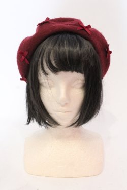 画像1: m petit by misako / サンリオプチリボンベレー  ワイン O-25-05-22-013-LO-AC-IG-OS