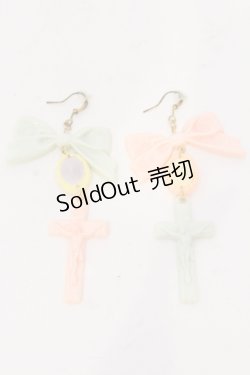 画像1: NANAMEE / クロスマイハート  ミント×ピンク O-25-05-22-021-LO-AC-IG-OS