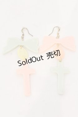 画像2: NANAMEE / クロスマイハート  ミント×ピンク O-25-05-22-021-LO-AC-IG-OS