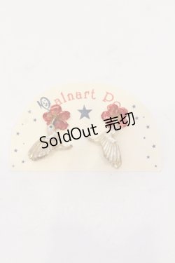 画像1: Palnart Poc / ハミングバードピアス  ゴールド×レッド O-25-05-22-022-LO-AC-IG-OS