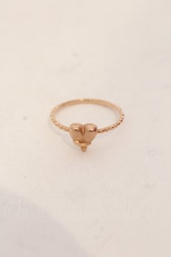 画像1: Q-pot. / 【K10/Pink Gold】メルティーハート リング 約10.5号 ピンクゴールド O-25-05-22-024-QP-AC-IG-OS
