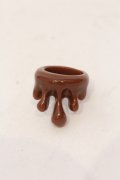 Q-pot. / チョコレートメルトリング 約12号 チョコ O-25-05-22-027-QP-AC-IG-OS