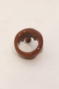 画像3: Q-pot. / チョコレートメルトリング 約12号 チョコ O-25-05-22-027-QP-AC-IG-OS