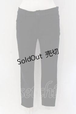 画像1: INGEBORG / ストレッチパンツ 9 クロ O-25-05-22-034-LO-PA-OW-ZT