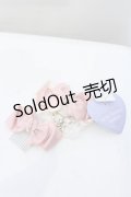 axes femme kawaii / スウィートペアリボンバレッタ  ピンク O-25-05-23-007-AX-AC-OW-OS