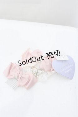 画像1: axes femme kawaii / スウィートペアリボンバレッタ  ピンク O-25-05-23-007-AX-AC-OW-OS