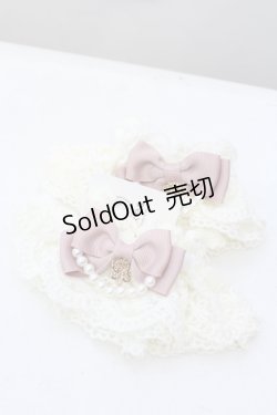 画像1: axes femme kawaii / レーシーお袖留め  キナリ×ピンク O-25-05-23-008-AX-ZA-OW-OS