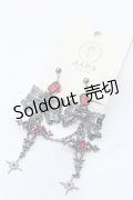 axes femme POETIQUE / ダークロマンスイヤリング  クロ O-25-05-23-013-AX-AC-OW-OS