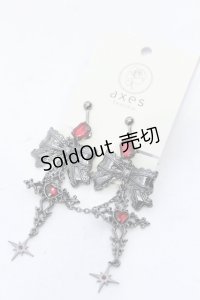 axes femme POETIQUE / ダークロマンスイヤリング  クロ O-25-05-23-013-AX-AC-OW-OS