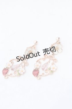画像1: axes femme POETIQUE / いちごイヤリング  ピンクゴールド O-25-05-23-020-AX-AC-OW-OS
