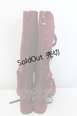 画像3: axes femme POETIQUE / レースアップサテンシューズ M ワイン O-25-05-23-024-AX-SH-OW-OS