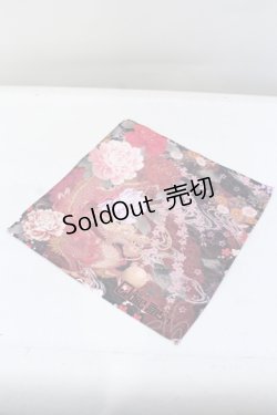 画像1: Qutie Frash / アメQガチャハンドタオル  和柄 レッド O-25-05-23-027-QU-ZA-IG-OS