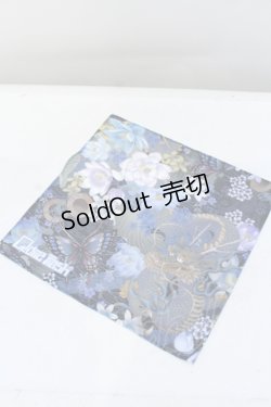 画像1: Qutie Frash / アメQガチャハンドタオル  和柄 ブルー O-25-05-23-028-QU-ZA-IG-OS