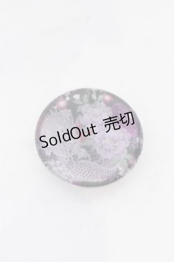 画像1: Qutie Frash / アメQガチャ光るバッジ  和柄 パープル O-25-05-23-029-QU-ZA-IG-OS