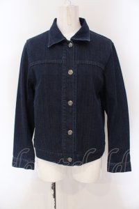 INGEBORG / バックプリーツストレッチデニムジャケット  インディゴ O-25-05-26-004-LO-JA-IG-ZI