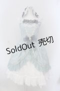 Elpress L（海外ロリィタ） / ジャガードオーバージャンパースカート セット  ミント O-25-05-26-032-LO-OP-IG-OS