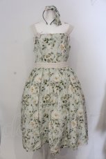 画像1: 【SALE】Forest Wardrobe / 森林の休日ジャンパースカート 2XL 緑花花 O-25-05-26-033-LO-OP-YM-ZT022 (1)
