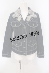 INGEBORG / ローズモチーフデニムジャケット  インディゴ O-25-05-26-005-LO-JA-IG-OS
