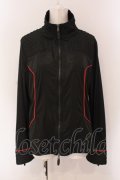 Qutie Frash / サイバーZIPカーデ  レッド×ブラック O-25-05-26-036-QU-JA-IG-OS