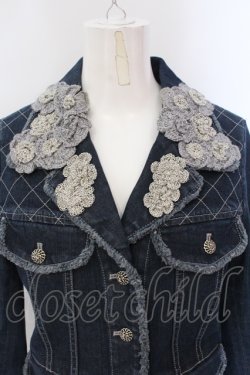 画像2: INGEBORG / ローズモチーフデニムジャケット  インディゴ O-25-05-26-005-LO-JA-IG-OS