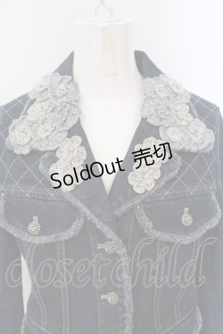 画像2: INGEBORG / ローズモチーフデニムジャケット  インディゴ O-25-05-26-005-LO-JA-IG-OS