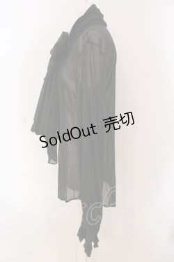 画像3: alice auaa / フリルブラウス メンズ ブラック O-25-05-26-038-AA-BL-IG-OS