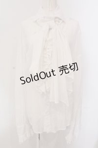 alice auaa / フリルブラウス メンズ ホワイト O-25-05-26-039-AA-BL-IG-OS