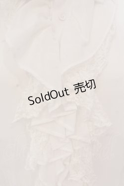 画像2: alice auaa / フリルブラウス メンズ ホワイト O-25-05-26-039-AA-BL-IG-OS