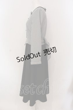 画像3: an another angelus / レイヤード風ギンガムフィット&フレアーワンピース  クロ O-25-05-26-040-CA-OP-IG-ZT083