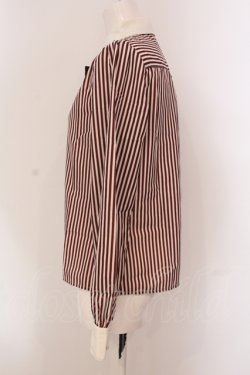画像3: Fi.n.t / ストライプブラウス  ボルドー O-25-05-26-041-CA-BL-IG-OS