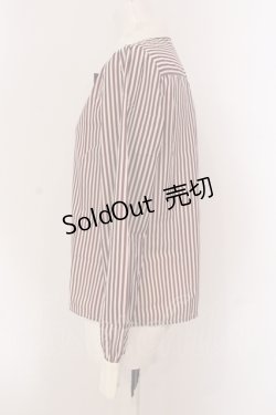 画像3: 【SALE】Fi.n.t / ストライプブラウス  ボルドー O-25-05-26-041-CA-BL-IG-ZT165