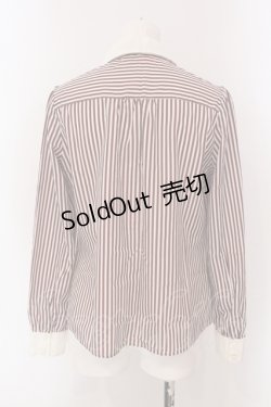 画像4: 【SALE】Fi.n.t / ストライプブラウス  ボルドー O-25-05-26-041-CA-BL-IG-ZT165