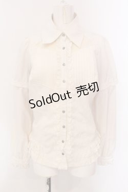 画像1: Ozz oneste / 2WAYピンタックブラウス  オフシロ O-25-05-26-045-OO-BL-IG-OS