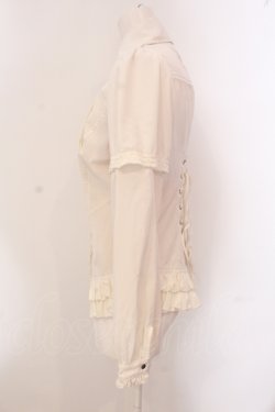 画像3: Ozz oneste / 2WAYピンタックブラウス  オフシロ O-25-05-26-045-OO-BL-IG-OS